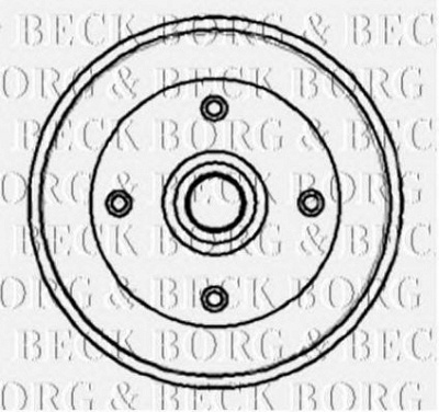 BORG & BECK bbr7051 -  Тормозной барабан